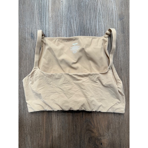 SKIMS Women's Fits Everybody Square Neck Bralette Top - Beige, Adjustable Straps - Picture 2 of 4